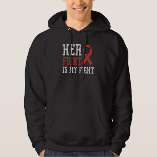 Medvetenhet om hjärtsjukdomar Hennes kamp är min k Hoodie