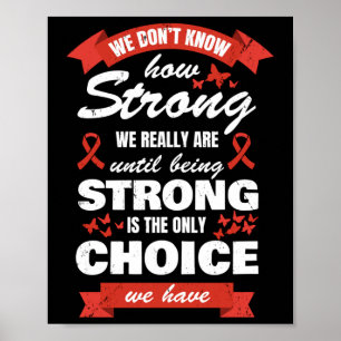 Medvetenhet om hjärtsjukdomar Månad Starkt hjärthä Poster