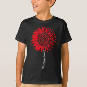 Medvetenhet om hjärtsjukdomar Månadssolrosor för k T Shirt