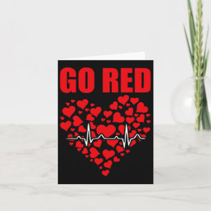 Medvetenhet om hjärtsjukdomar Vi Bära Red i februa Kort