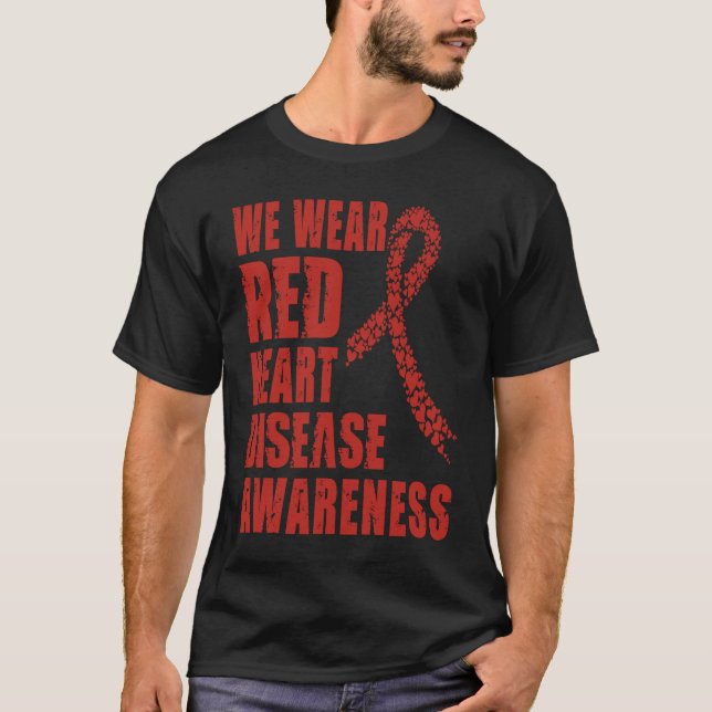 Medvetenhet om hjärtsjukdomar Vi Bära Red i februa T Shirt (Framsida)