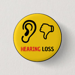 medvetenhet om hörselförlust knapp