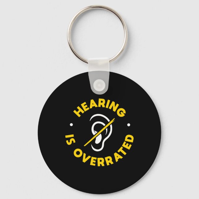 Medvetenhet om hörselförlust och Döv Nyckelring (Framsida)