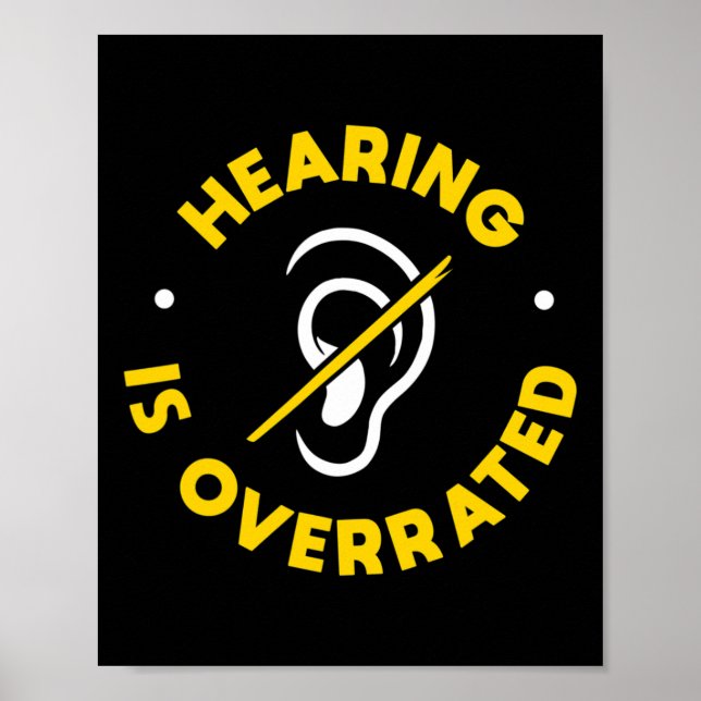 Medvetenhet om hörselförlust och Döv Poster (Framsidan)