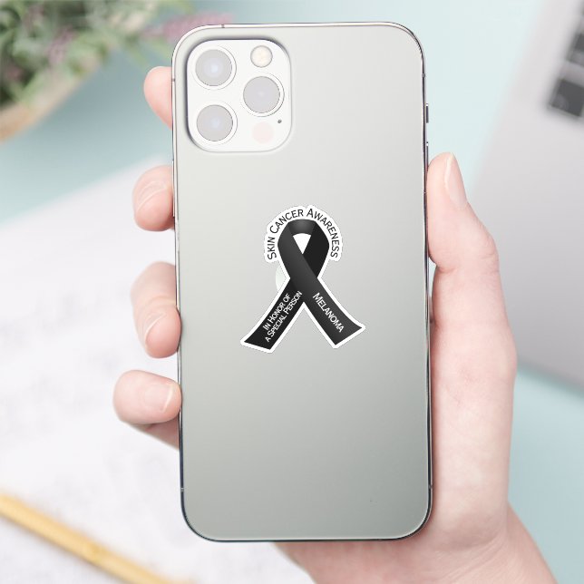 Medvetenhet om hudcancer dekal (Telefon)