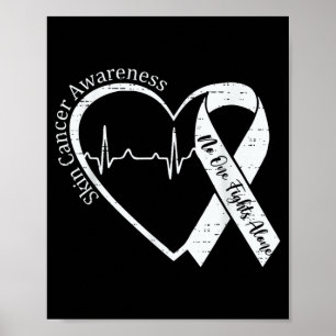 Medvetenhet om hudcancer hjärta maj Medvetenhet om Poster