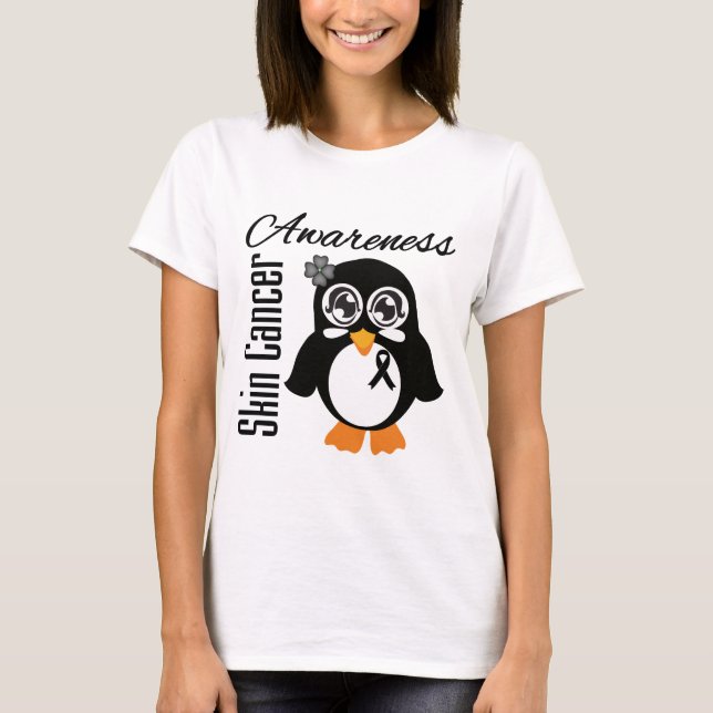 Medvetenhet om hudcancer Penguin Tee (Framsida)
