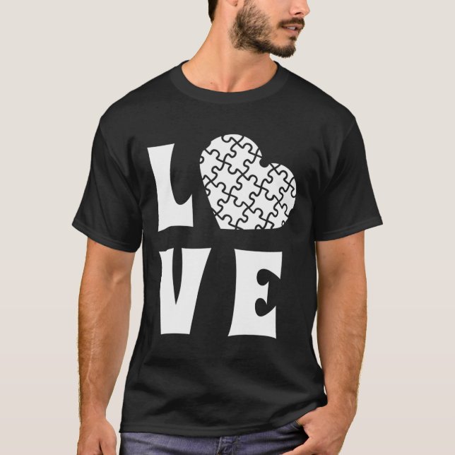 Medvetenhet om kärlek Autism T Shirt (Framsida)