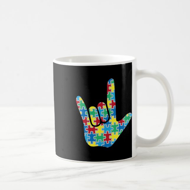Medvetenhet om kärlek-tecken kaffemugg (Höger)