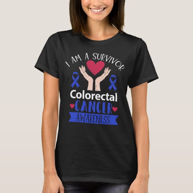 Medvetenhet om kolorektal cancer i tjocktarmen t shirt (Framsida)