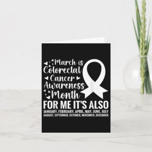 Medvetenhet om kolorektal cancer Månad Koloncancer Kort