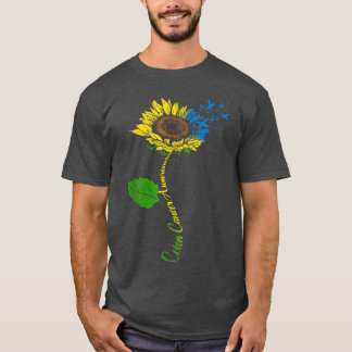 Medvetenhet om kolorektal cancer Månad med slitsol T Shirt