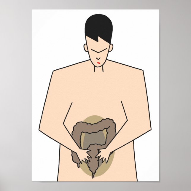 Medvetenhet om kolorektala sjukdomar. poster (Framsidan)