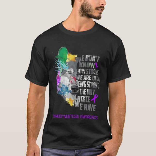 Medvetenhet om kraniosynostos som vi inte har förr t shirt (Framsida)