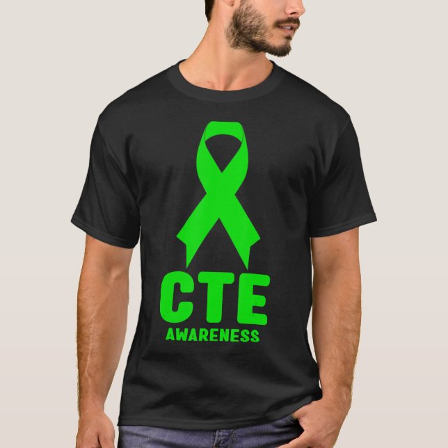 Medvetenhet om kronisk Traumatisk encefalopati CTE T Shirt (Framsida)