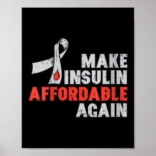 Medvetenhet om kvinnlig insulinbehandling Blodkärl Poster
