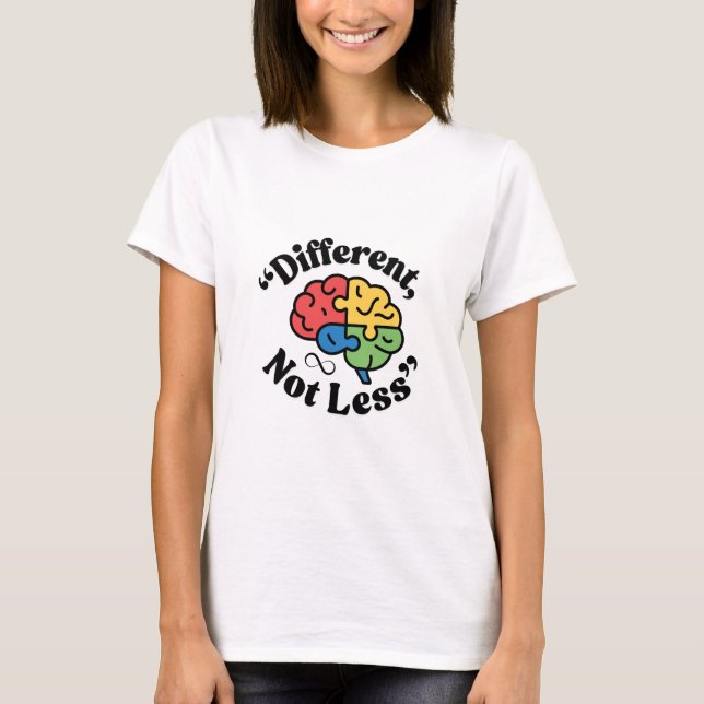 Medvetenhet om kvinnors autism t shirt (Framsida)