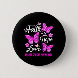 Medvetenhet om kvinnors bröstcancer Faith Hope Kär Knapp