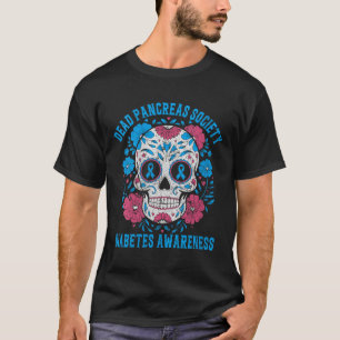 Medvetenhet om kvinnors döda Pancreas Society Diab T Shirt