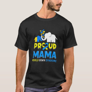 Medvetenhet om kvinnors Mamma World Down Syndrome  T Shirt