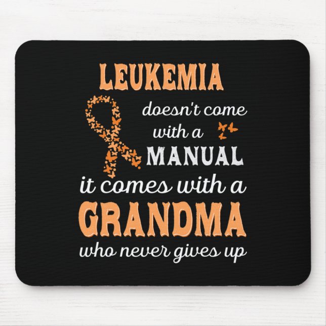 Medvetenhet om leukemi Grandma Support Leukemia Wa Musmatta (Framsidan)
