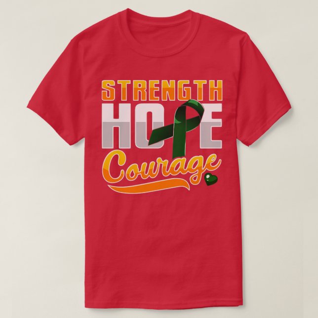 Medvetenhet om levercancer1 t shirt (Design framsida)