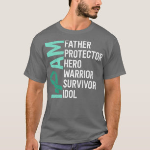Medvetenhet om levercancer jag är Far Hero Warrior T Shirt