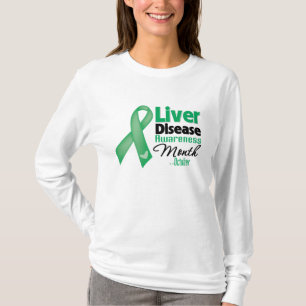 Medvetenhet om leversjukdom månad t shirt