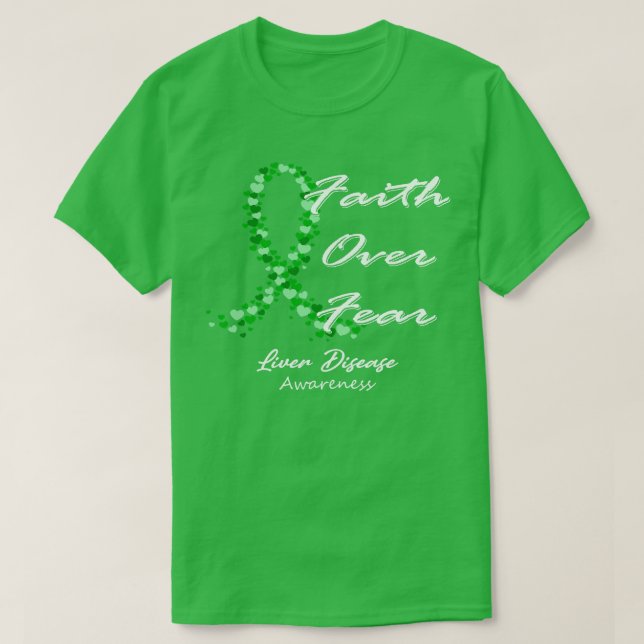 Medvetenhet om leversjukdom över fruktan för detta t shirt (Design framsida)