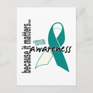 Medvetenhet om livmodercancer vykort