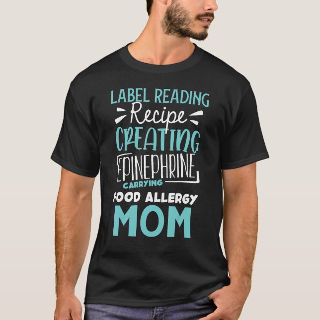 Medvetenhet om livsmedelsallergi Mamma Recipe Nutr T Shirt (Framsida)
