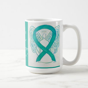 Medvetenhet om livsmedelsallergier Ribbon Angel An Kaffemugg