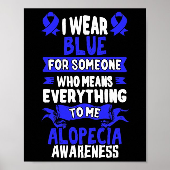 Medvetenhet om luftförlust - Alopecia Areata Poster (Framsidan)