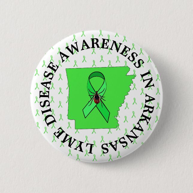 Medvetenhet om Lyme-sjukdom i Arkansas-knapp Knapp (Framsida)