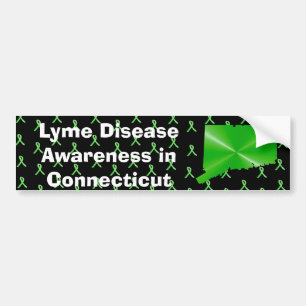 Medvetenhet om Lyme-sjukdom i Connecticut Bumper Bildekal