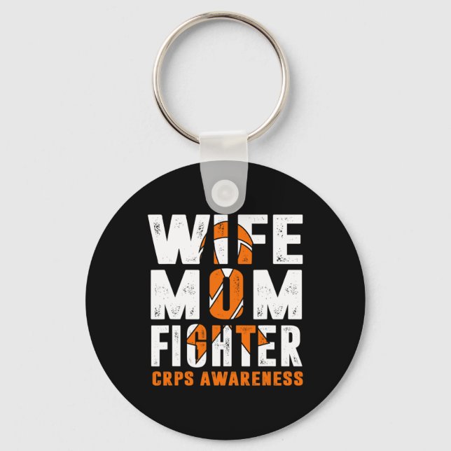 Medvetenhet om Mamma Fighter CRPS Nyckelring (Framsida)