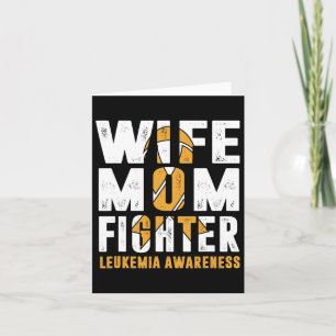 Medvetenhet om Mamma Fighter Leukemia Kort