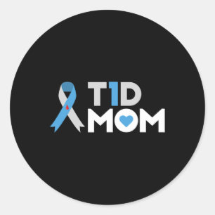 Medvetenhet om Mamma typ 1 Insulin Mor Runt Klistermärke