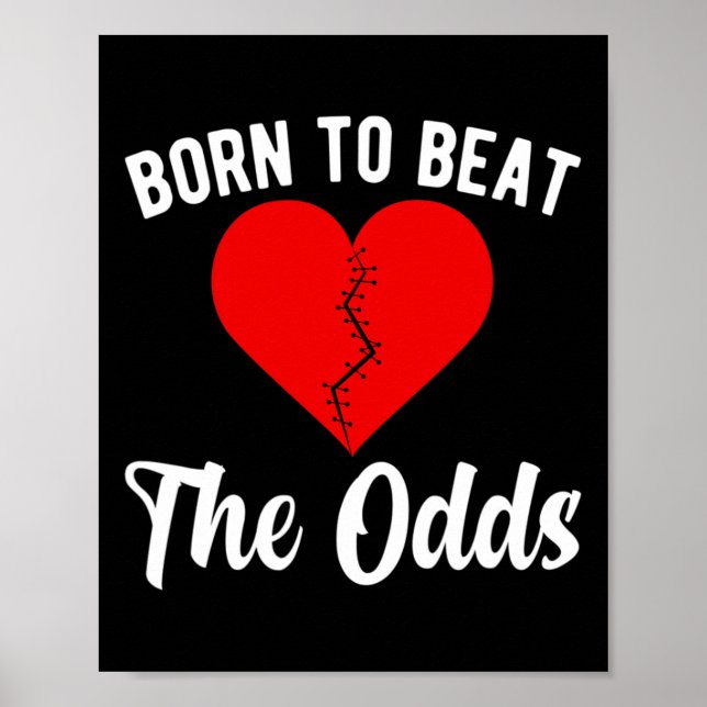 Medvetenhet om medfödd hjärtsjukdom hos Chd Warrio Poster (Framsidan)