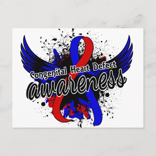 Medvetenhet om medfödd hjärtsvikt 16 vykort (Framsida)