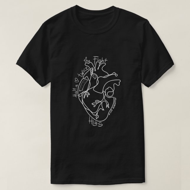 Medvetenhet om medfödd sjukdom H T Shirt (Design framsida)