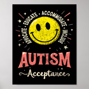 Medvetenhet om medvetandegörande om barn Smile Ans Poster