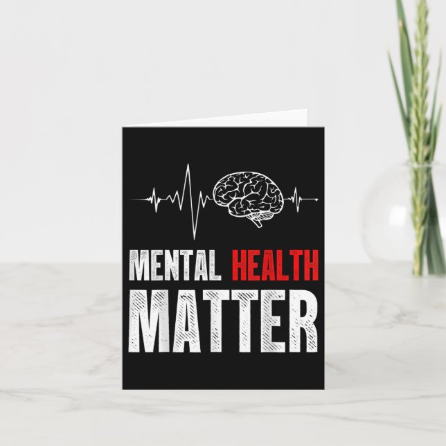 Medvetenhet om mentalhälsa hos människa - problema kort (Framsida)