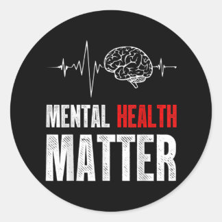 Medvetenhet om mentalhälsa hos människa - problema runt klistermärke