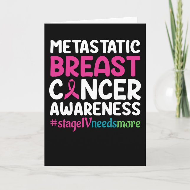 Medvetenhet om metastaserad bröstcancer kort (Framsida)
