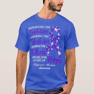 Medvetenhet om migranthuvudvärk till stöd för kamp t shirt