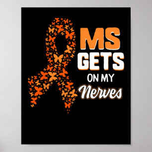 Medvetenhet om mina nerver Många Sclerosis Mon Poster