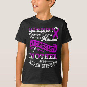 Medvetenhet om Mor Support för Heimer Warrior Mamm T Shirt
