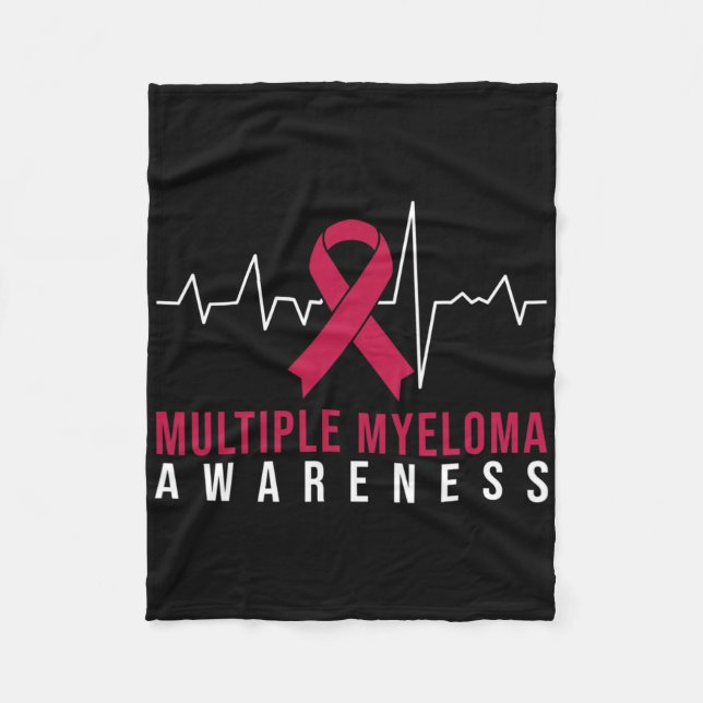 Medvetenhet om multipelt myelom  fleecefilt (Framsidan)