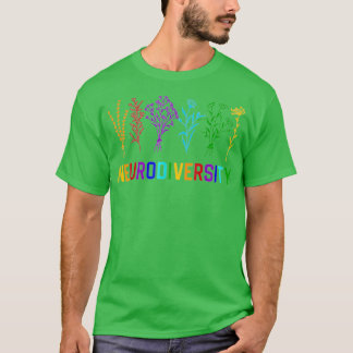 Medvetenhet om neurodiversitet ADHD Rainbow Flowe T Shirt